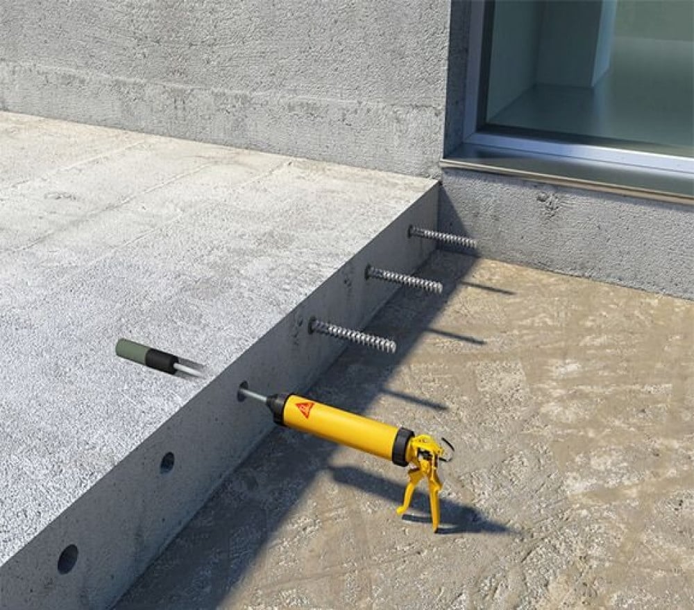 تزريع أشاير لربط خرسانة جديدة بقديمة - تزريع أشاير للتوسعات