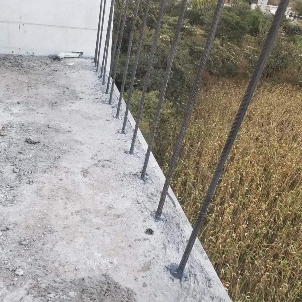 تزريع أشاير لربط الكمرات والأعمدة - تزريع ربط الكمرات والأعمدة